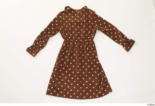Clothes   278 brown dots dress casual woman clothing…
